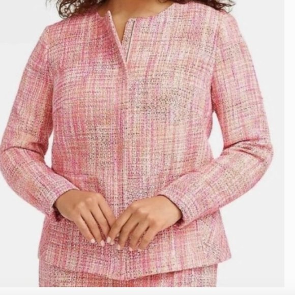 TALBOTS tweed dress jacket set size 10 / medium - Picture 1 of 11